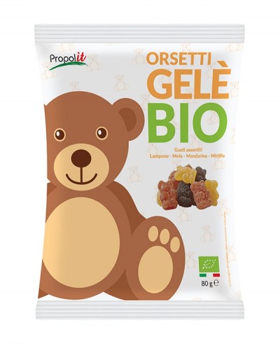 Caramelle gelée BIO a forma di orsetti – propoli e miele