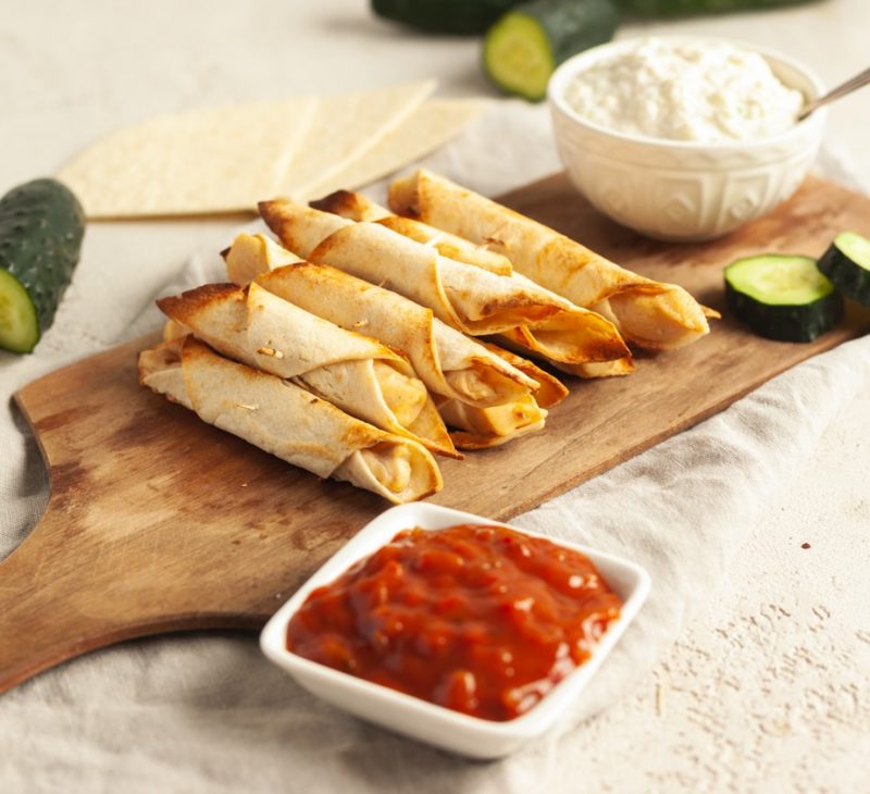 TAQUITOS DI POLLO AL FORNO