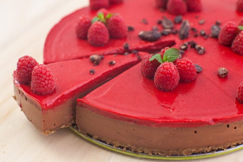 Torta Crudista al Lampone