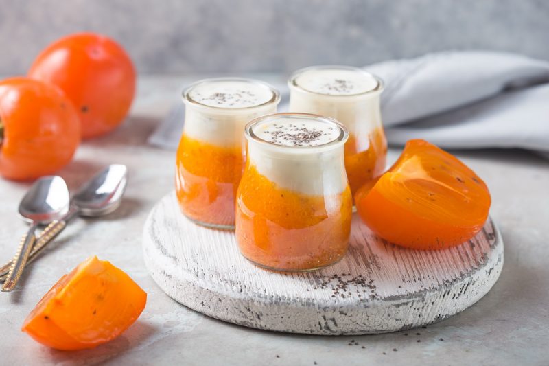 Pudding di Chia ai Cachi