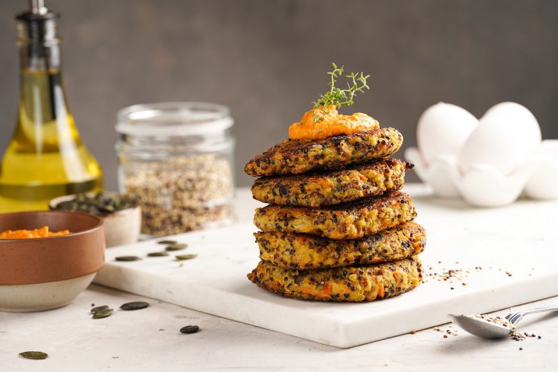 POLPETTE DI QUINOA CON CAROTE